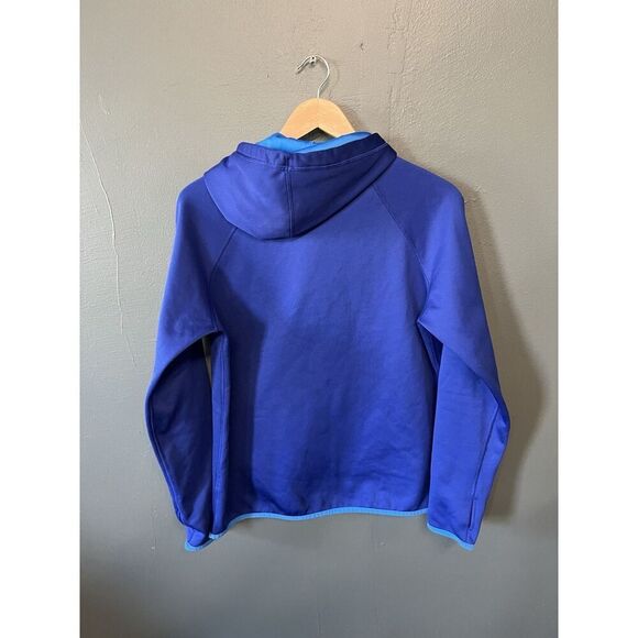 Nike Womens Blue Therma-Fit Pullover Hooded Sweatshirt Size Medium Dri-Fit - Picture 2 of 3